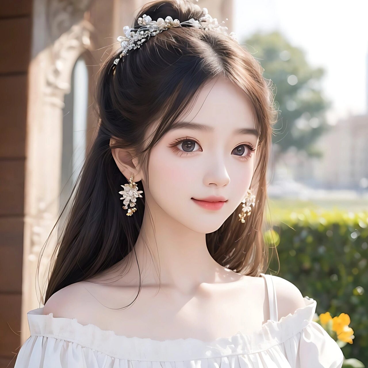 高马尾女孩97女生头像!