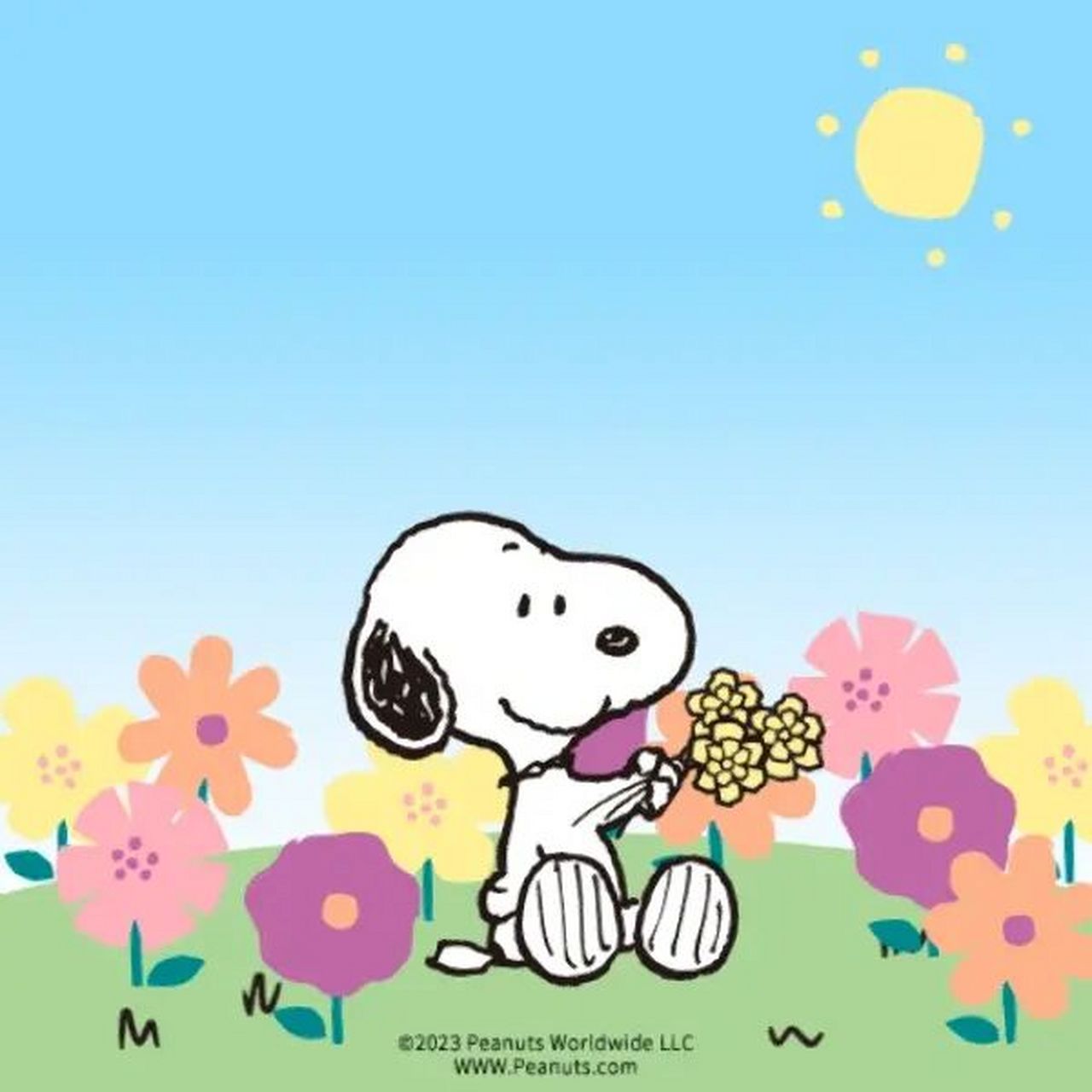 史努比春日限定头像已掉落 四月份必须得装扮上春天的气息!