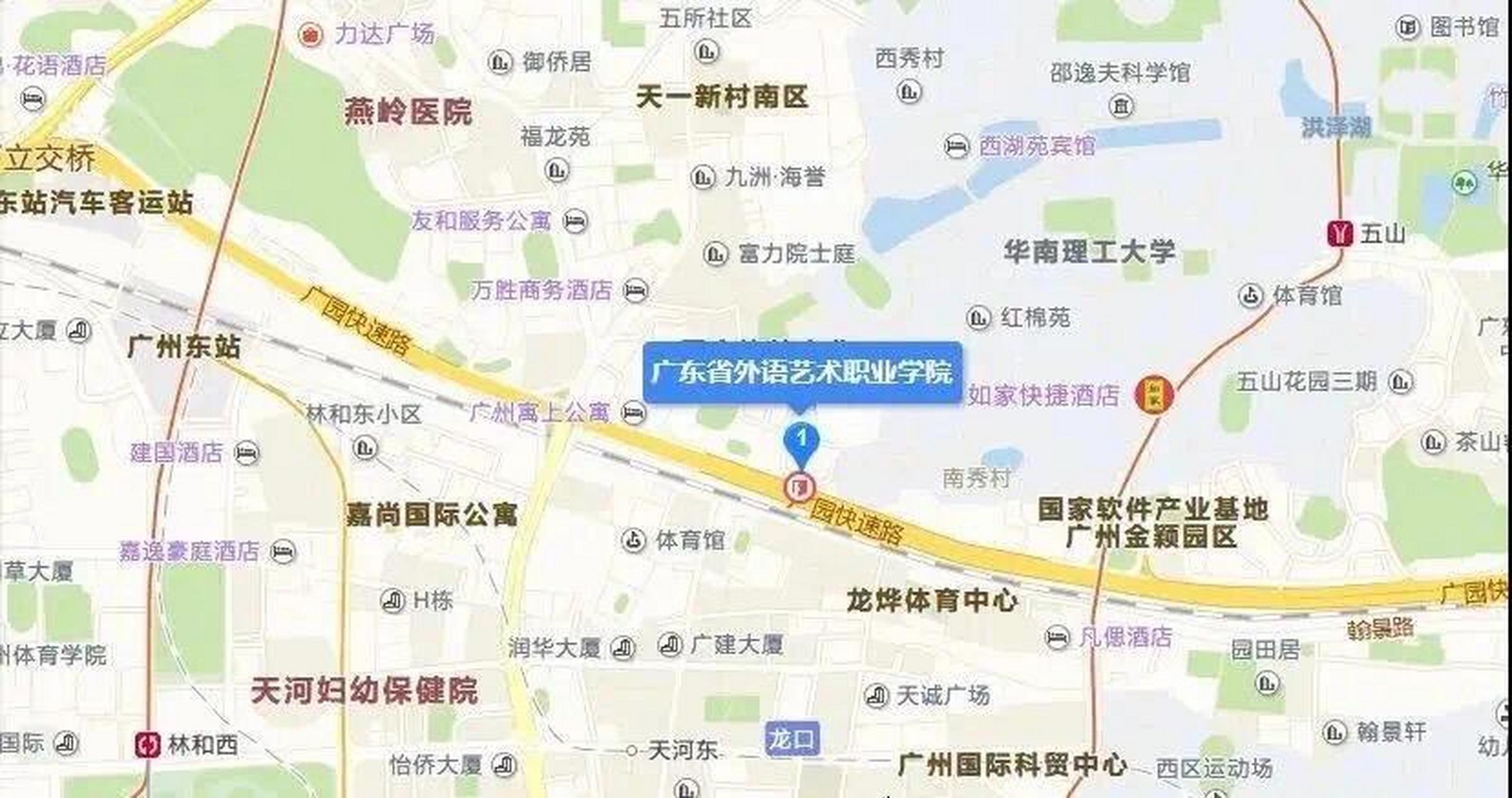 广州元岗地图图片