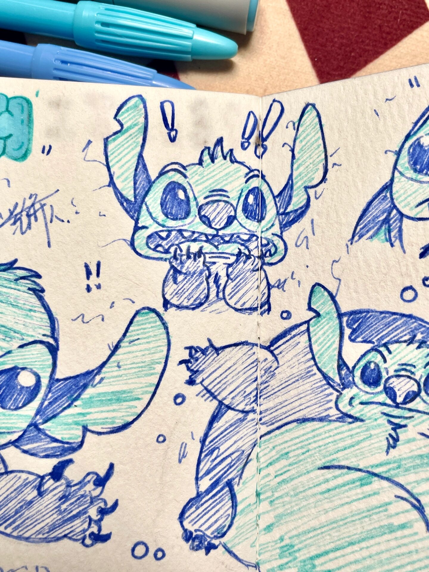 07简笔画|线稿|《星际宝贝》—史迪奇6015 07内附全部线稿在