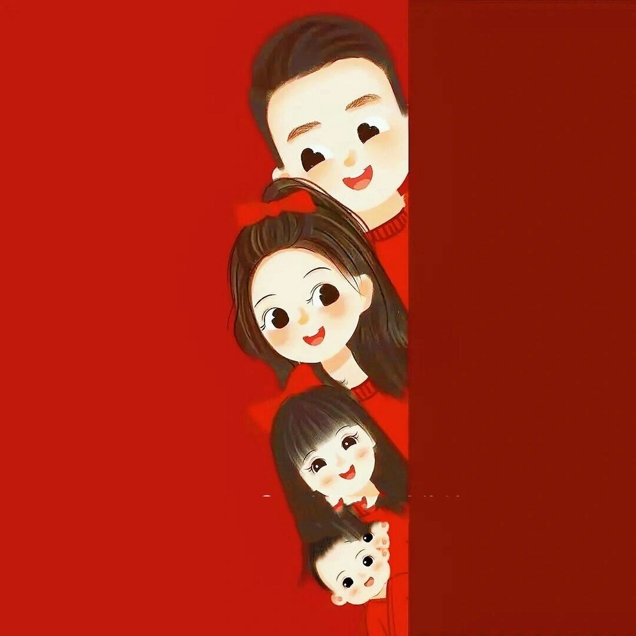 一家四口亲子头像 | 背景图 趁23孩06子0623还没长大 趁我们