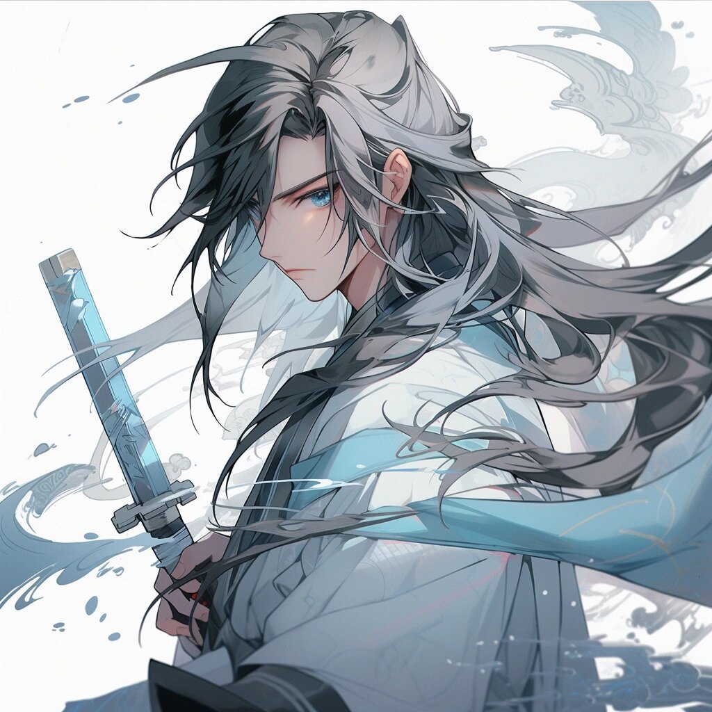 动漫古风男头|青山烟雨客,私是故人来