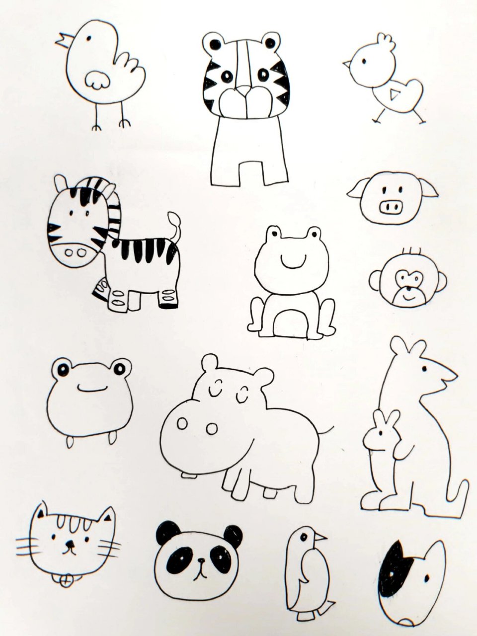 【40种小动物简笔画】手账哄娃必备 99适合年龄:3岁以上 99主题