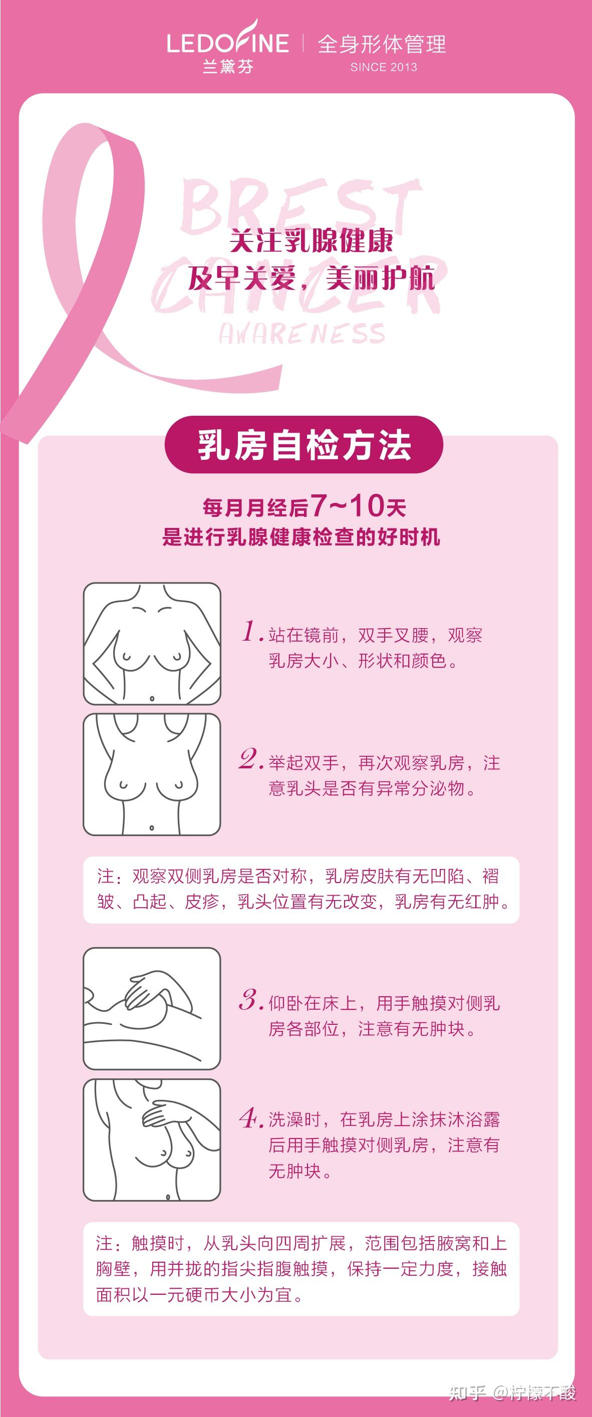 关爱乳腺健康如何进行乳房自检