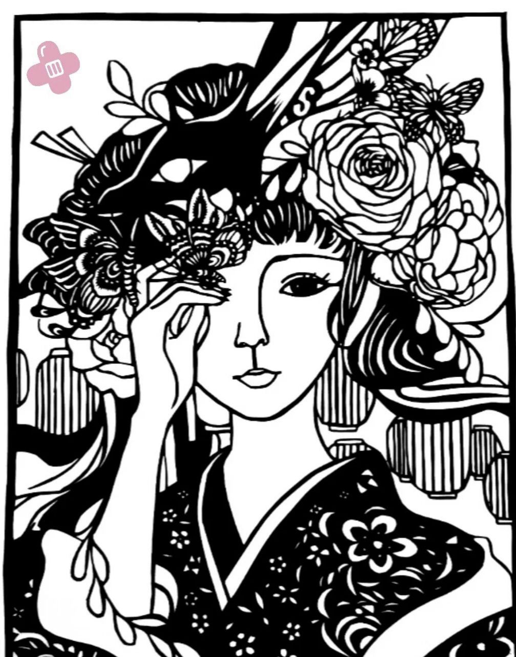 刻画刻纸94 准备材料:1.