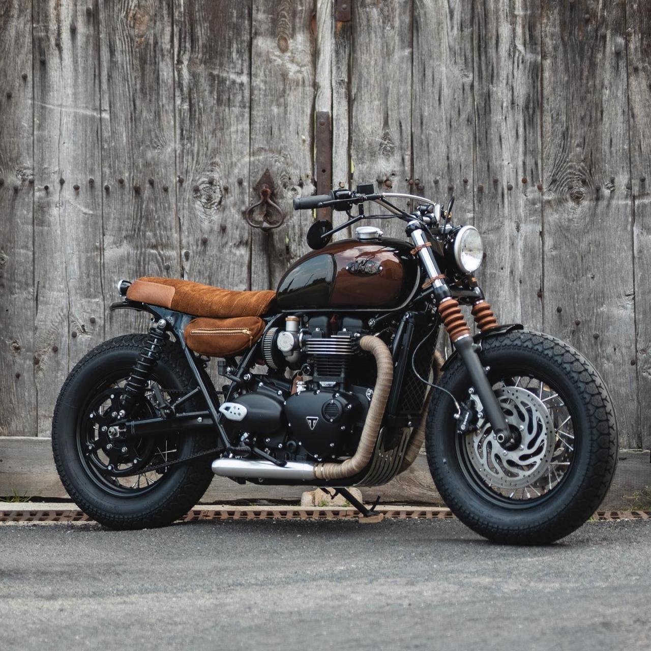 baak作品,复古细节拿捏到位复古机车凯旋bonneville