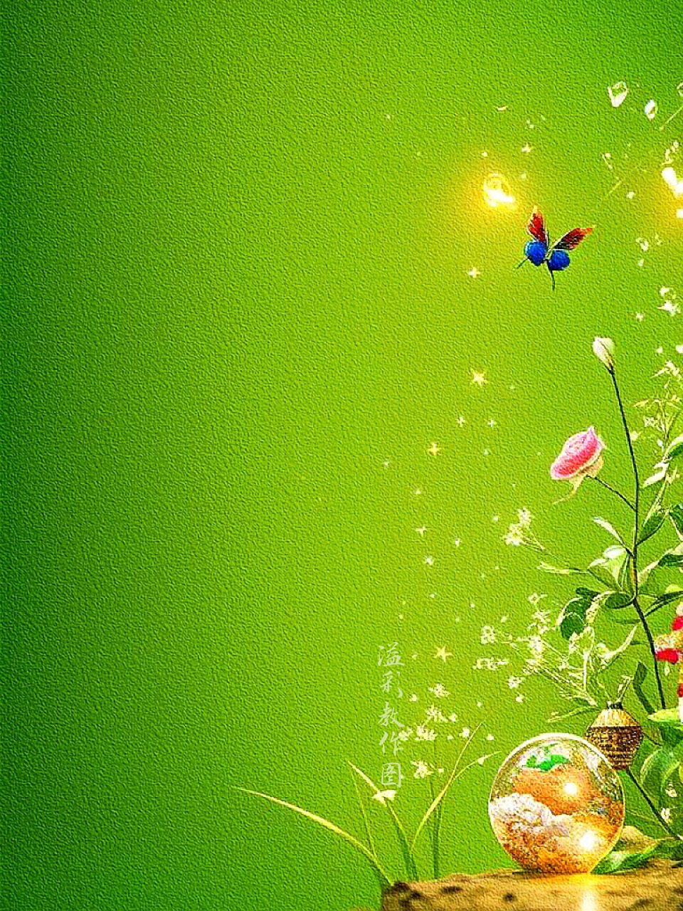 轻奢绿色系列 手机壁纸背景图 朋友圈吸睛图 嗨,我是喜欢制作美图的