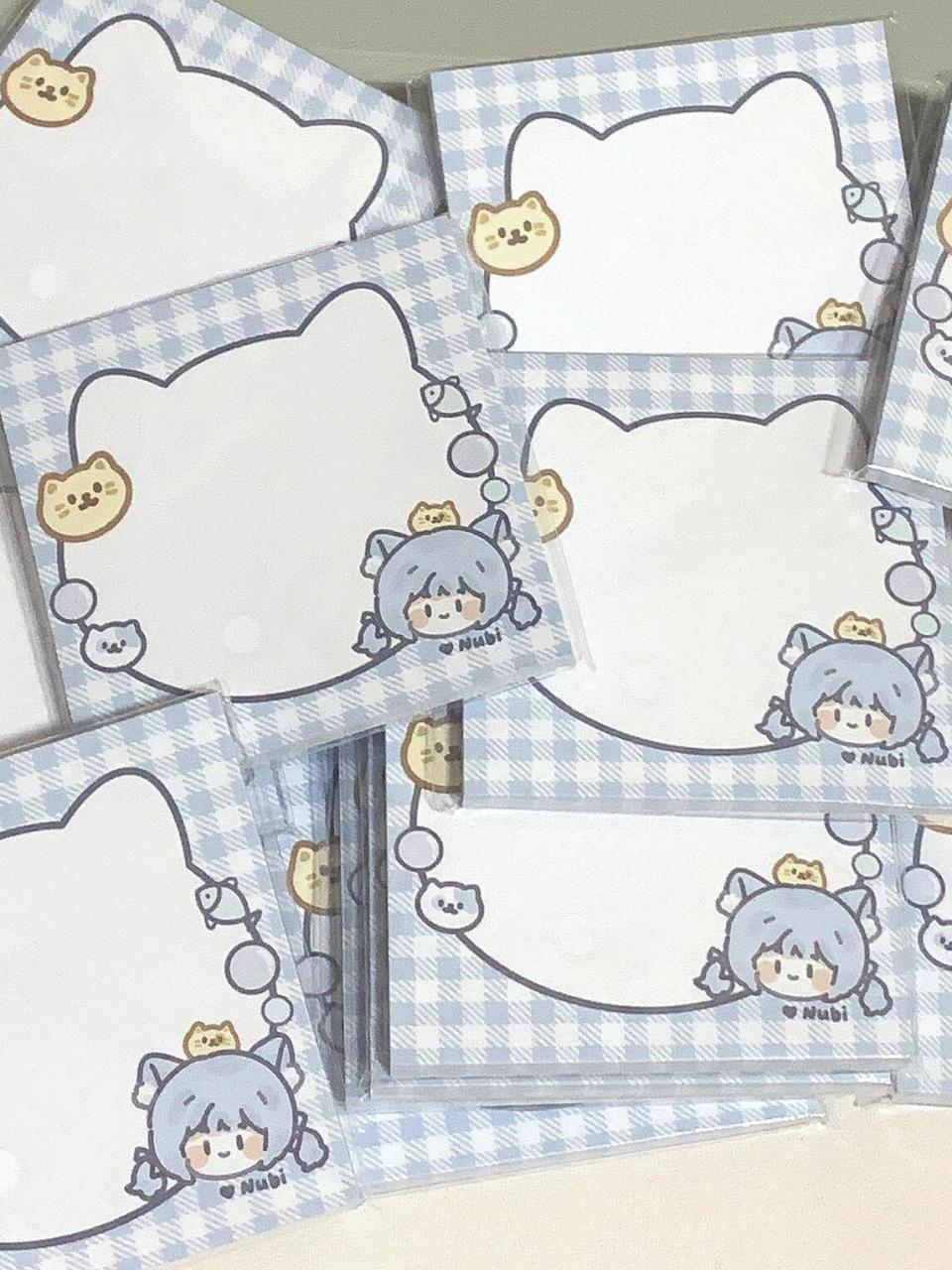 画画# #便签# 之前做的猫猫便签 另外一个款式滴