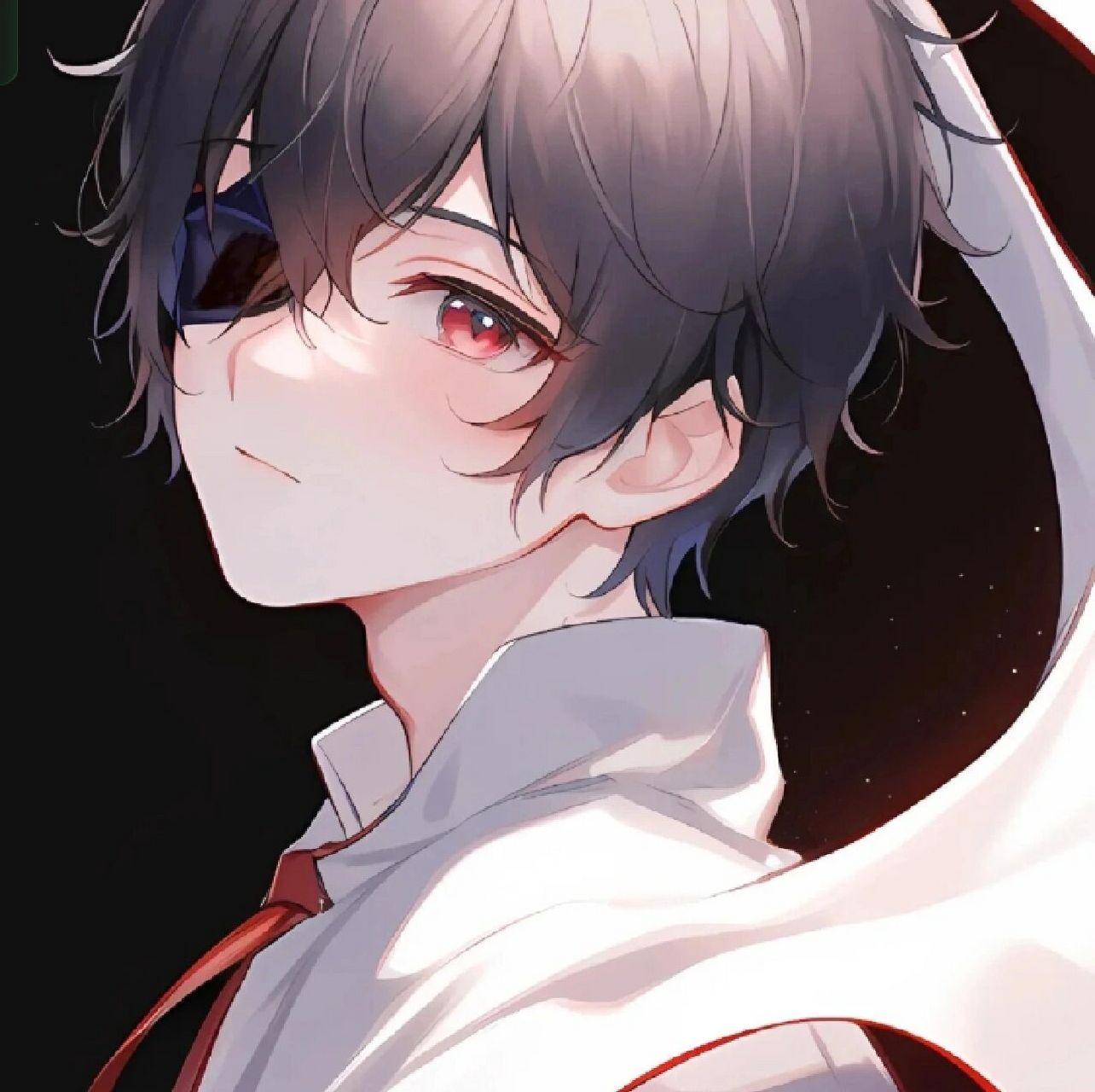 独眼忧郁男生头像