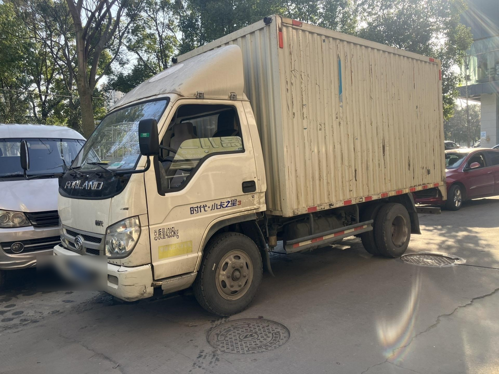 新到18年上牌福田柴油厢式货车,3.