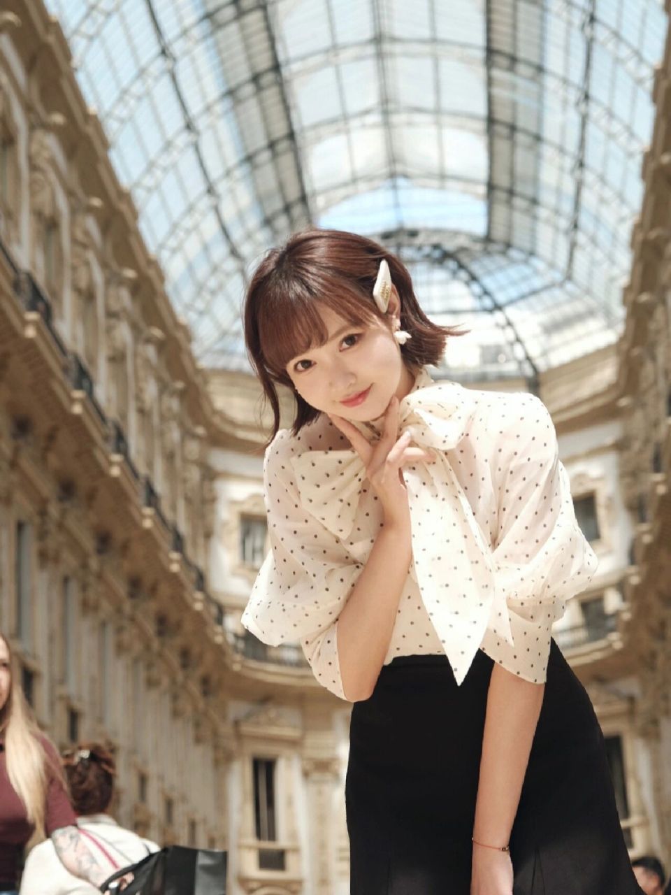 lilybrown波点蝴蝶结衬衫96五连拍挑战92 算是lilybrown经典款啦