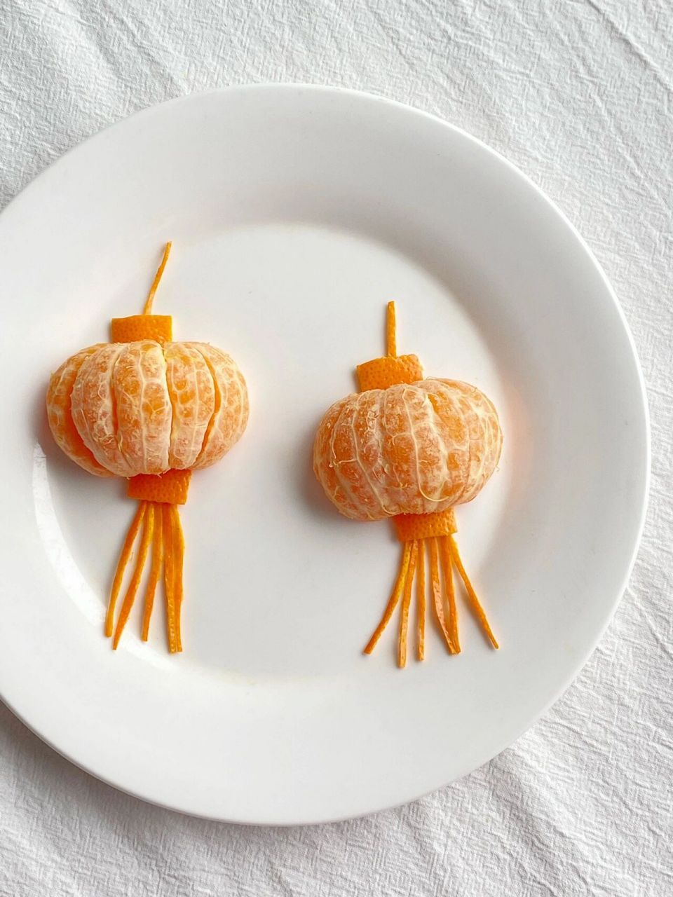 大橘大利|简简单单水果摆盘|灯笼造型 9015我的祖国繁荣昌盛!