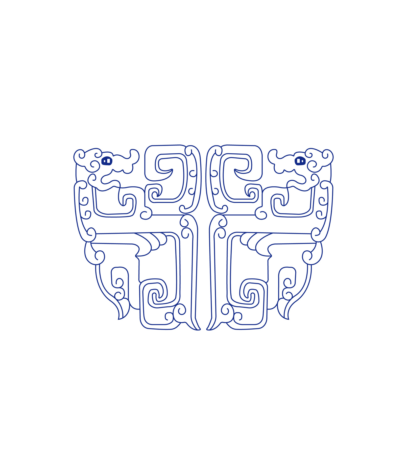 传统图案纹样-龙纹(十)   	 拐子龙纹 "拐子龙纹",又称"拐子纹",起