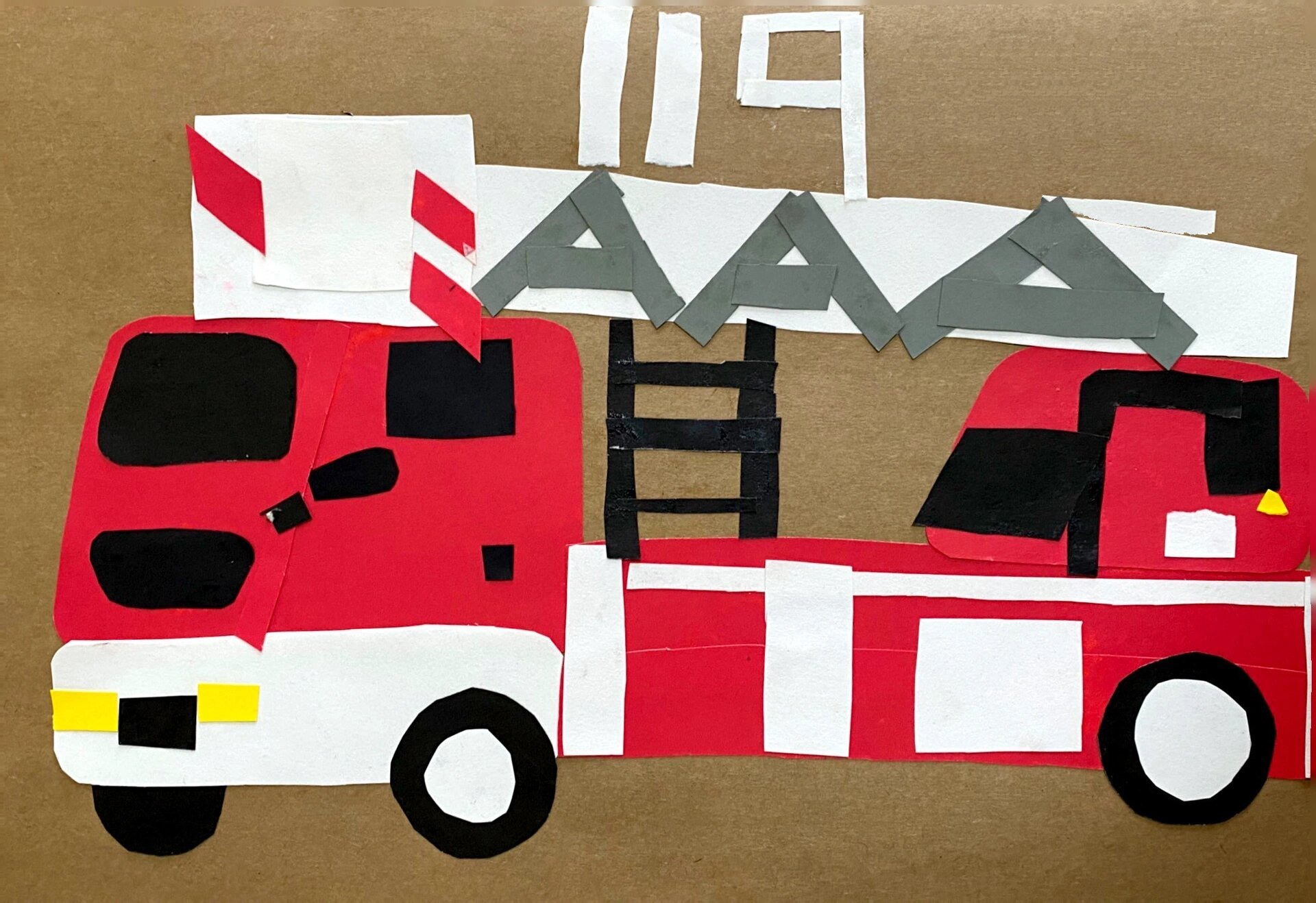 剪贴画《消防车车》