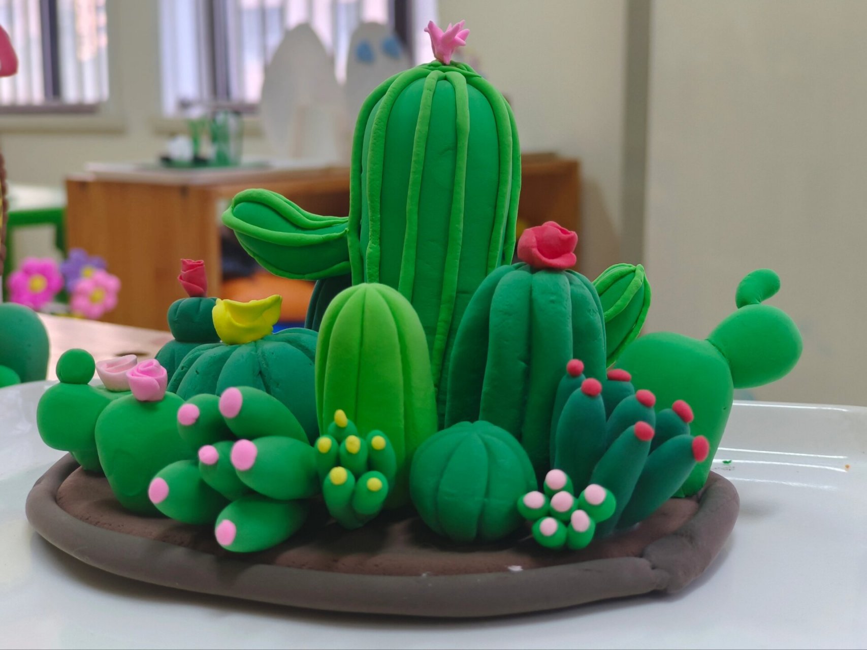 超轻粘土/泡泡泥 幼儿园泡泡泥作品