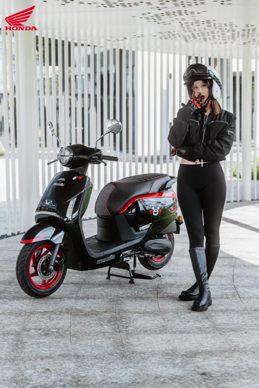 熊本熊联名款ns125la 红与黑经典配色 颜值没话说 骑