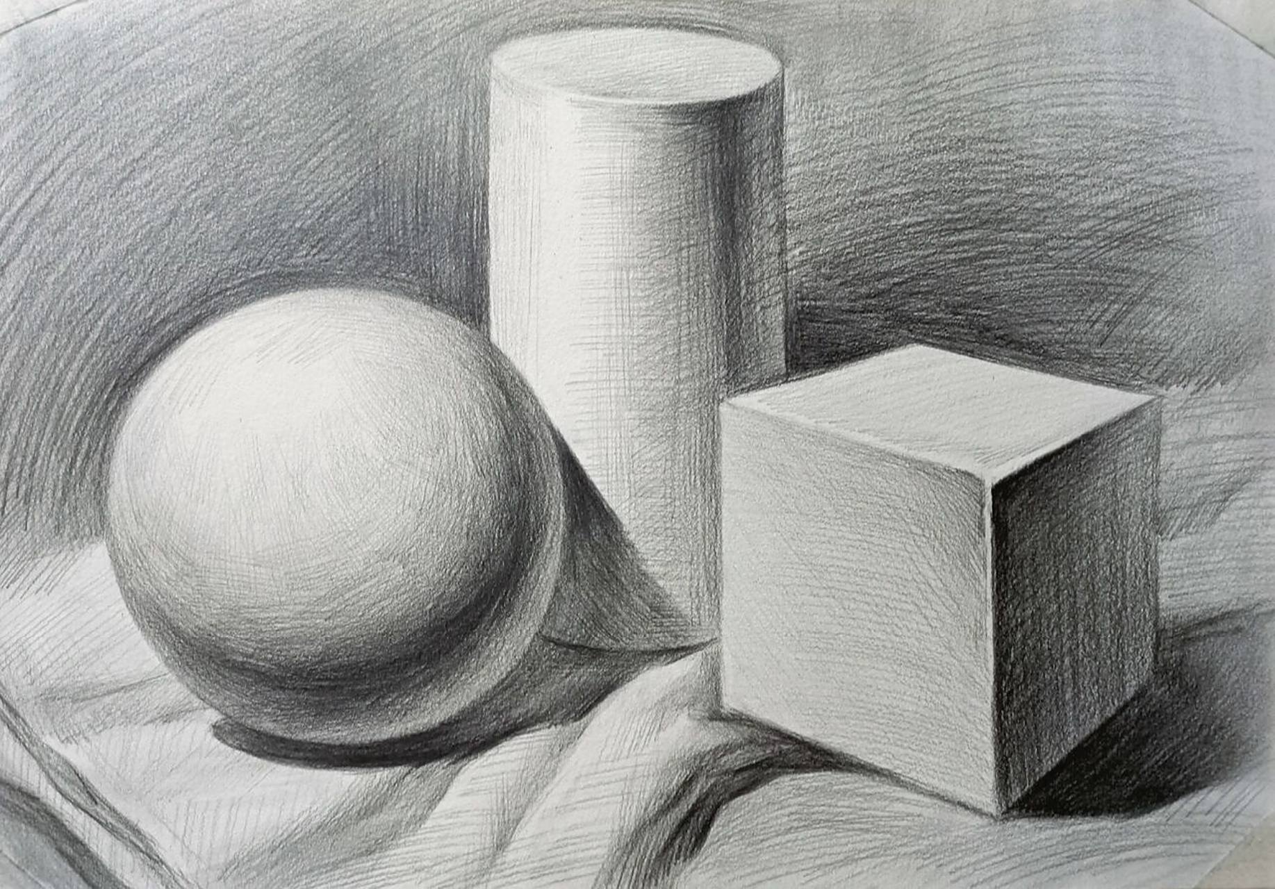 素描考级三级示例