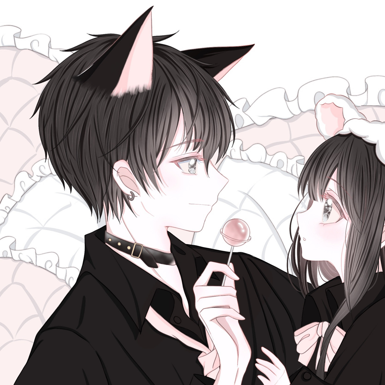 情头 情侣头像可爱头像 绝美头像 软萌头像 阿茶