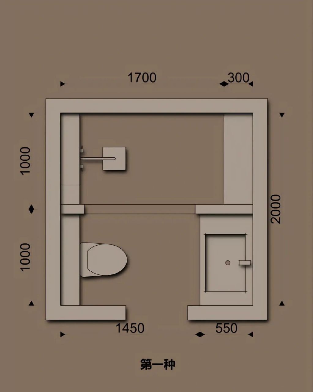 4平方卫生间 9种布局方法