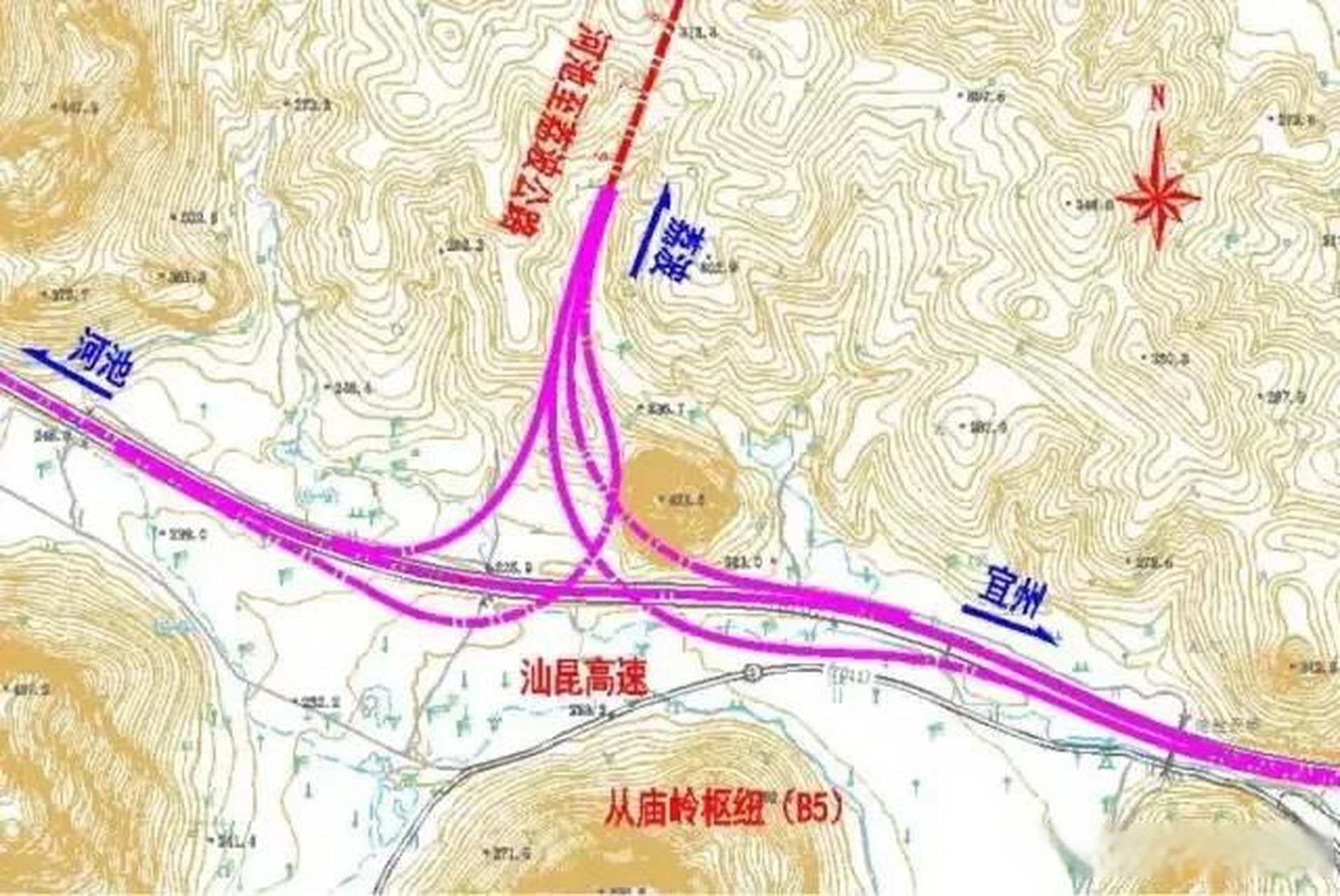 河池荔波高速公路路线图片