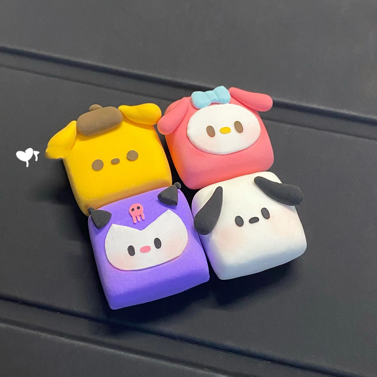 超轻粘土教程·方方正正三丽鸥 除了圆溜溜的三丽鸥 方方正正的也很