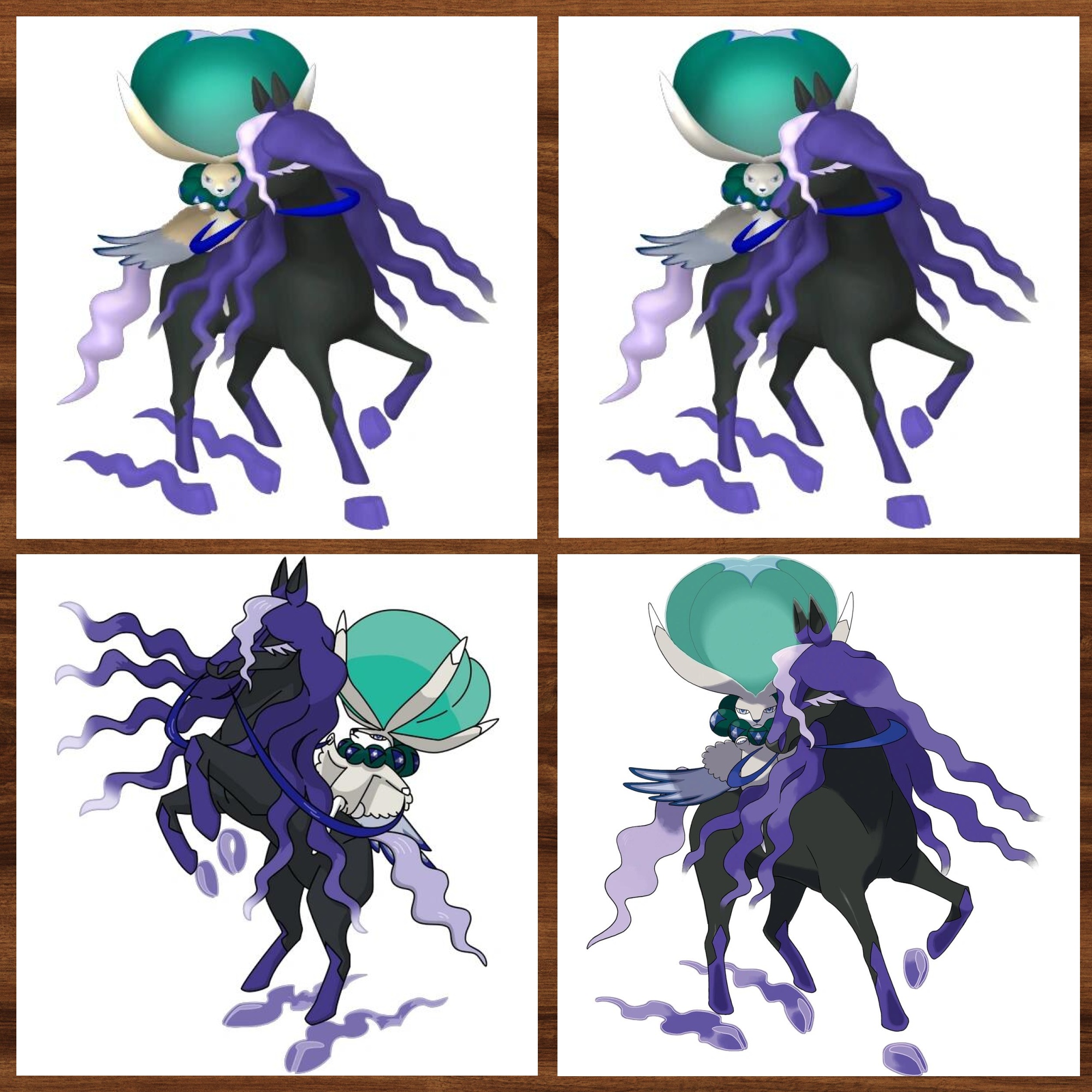 蕾冠王骑黑马形态图鉴0898