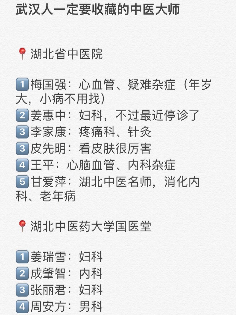 武汉市所有医院中医科大师武汉人一定要知道的几个中医馆,都是很厉害