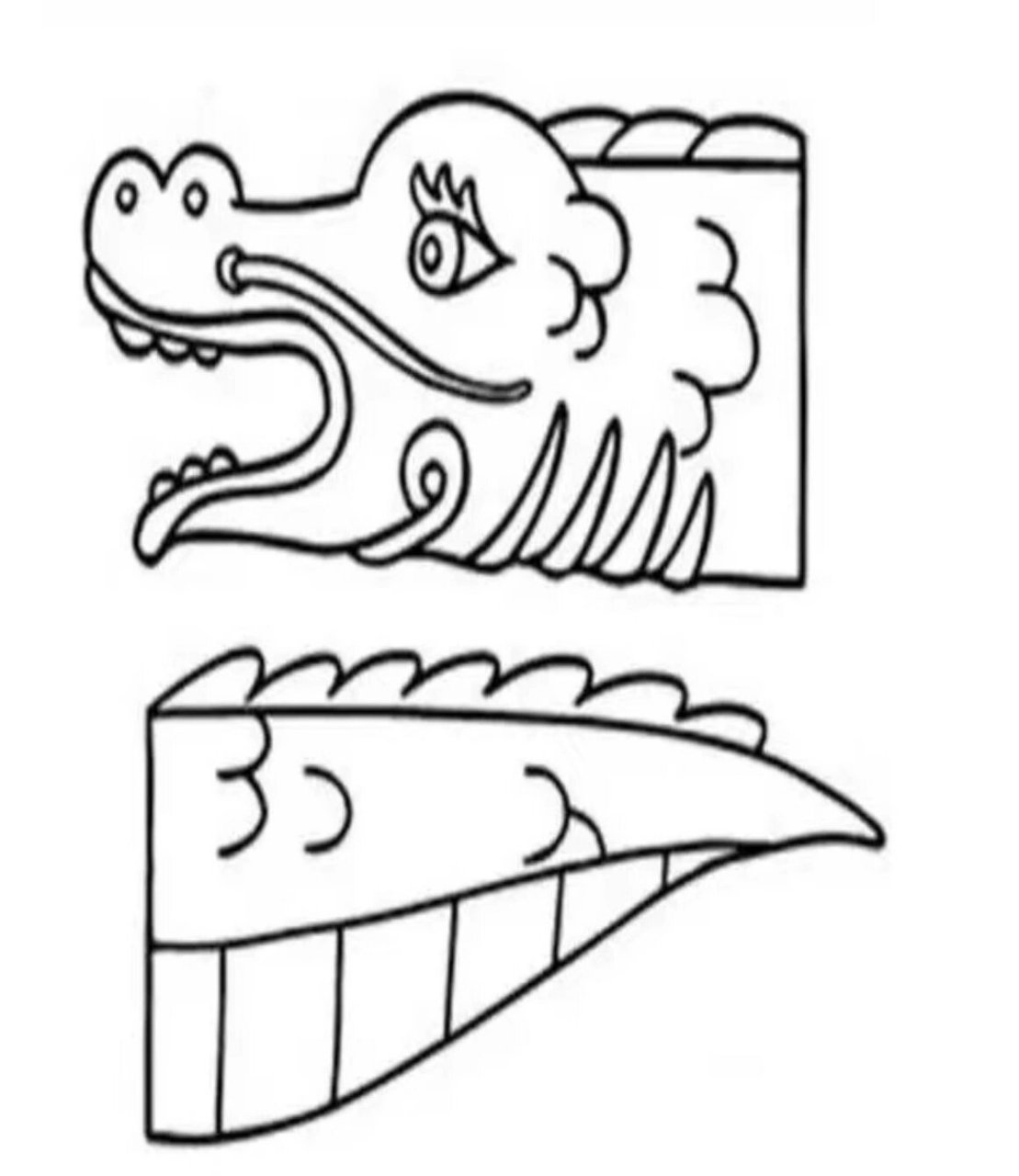 端午节 龙舟手工 材料准备:龙舟龙头,龙尾简笔画,一双一次性筷子,水彩