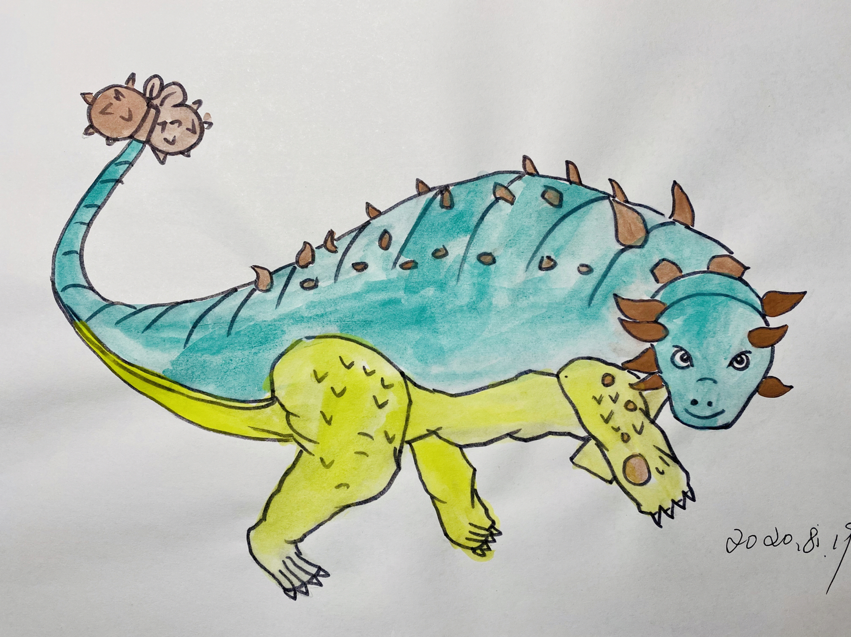 恐龙简笔画,霸王龙简笔画 好久没更新了,今天更新一个恐龙 恐龙简笔画