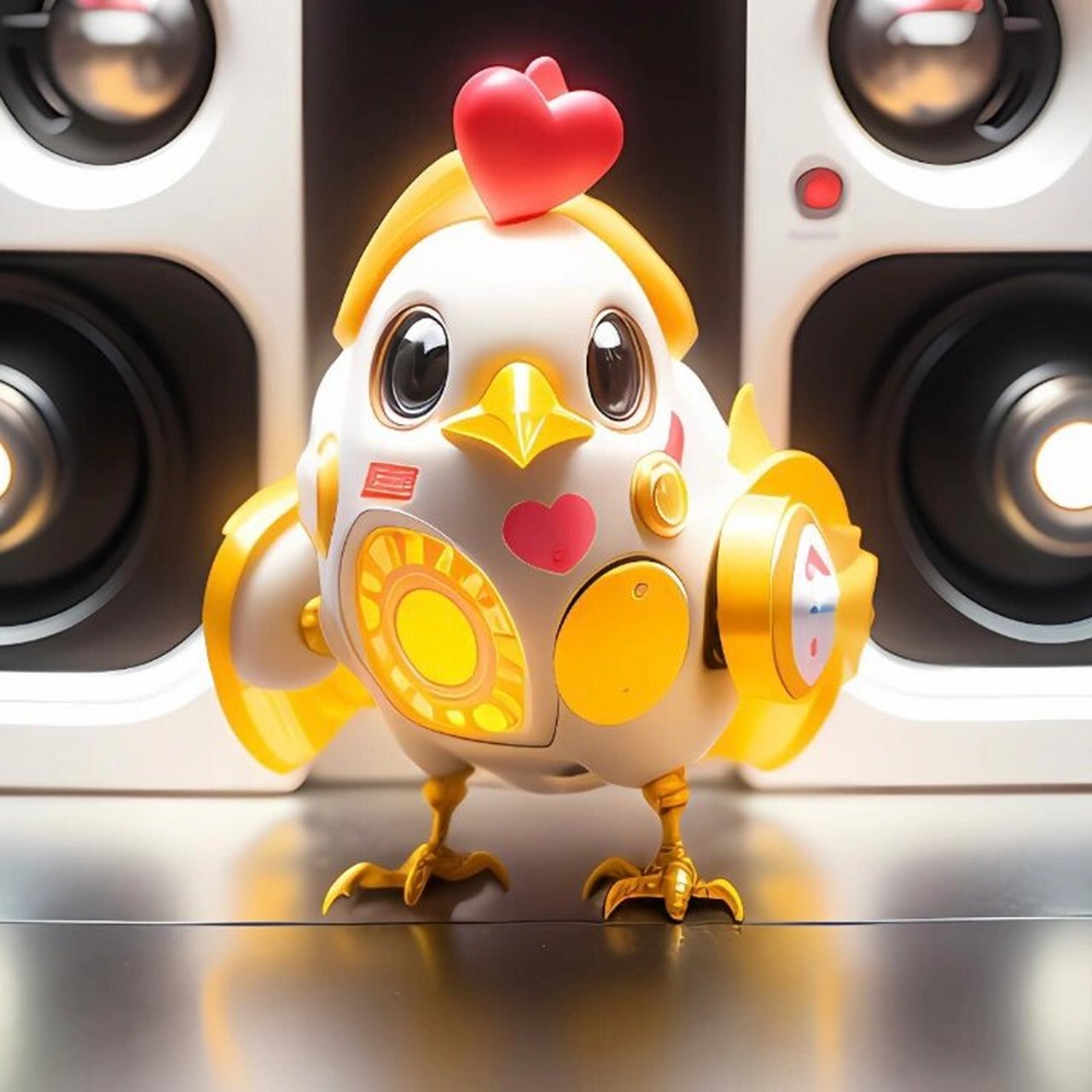 未来主义十二生肖微信头像(酉鸡)