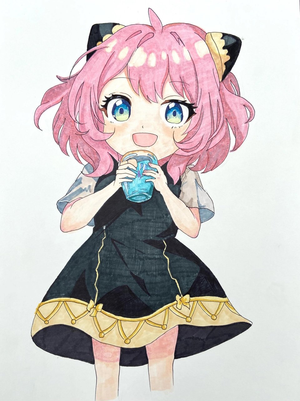 一下10岁孩子画的动漫作品吧 #快快来围观哦# #创意美术# #动漫人物