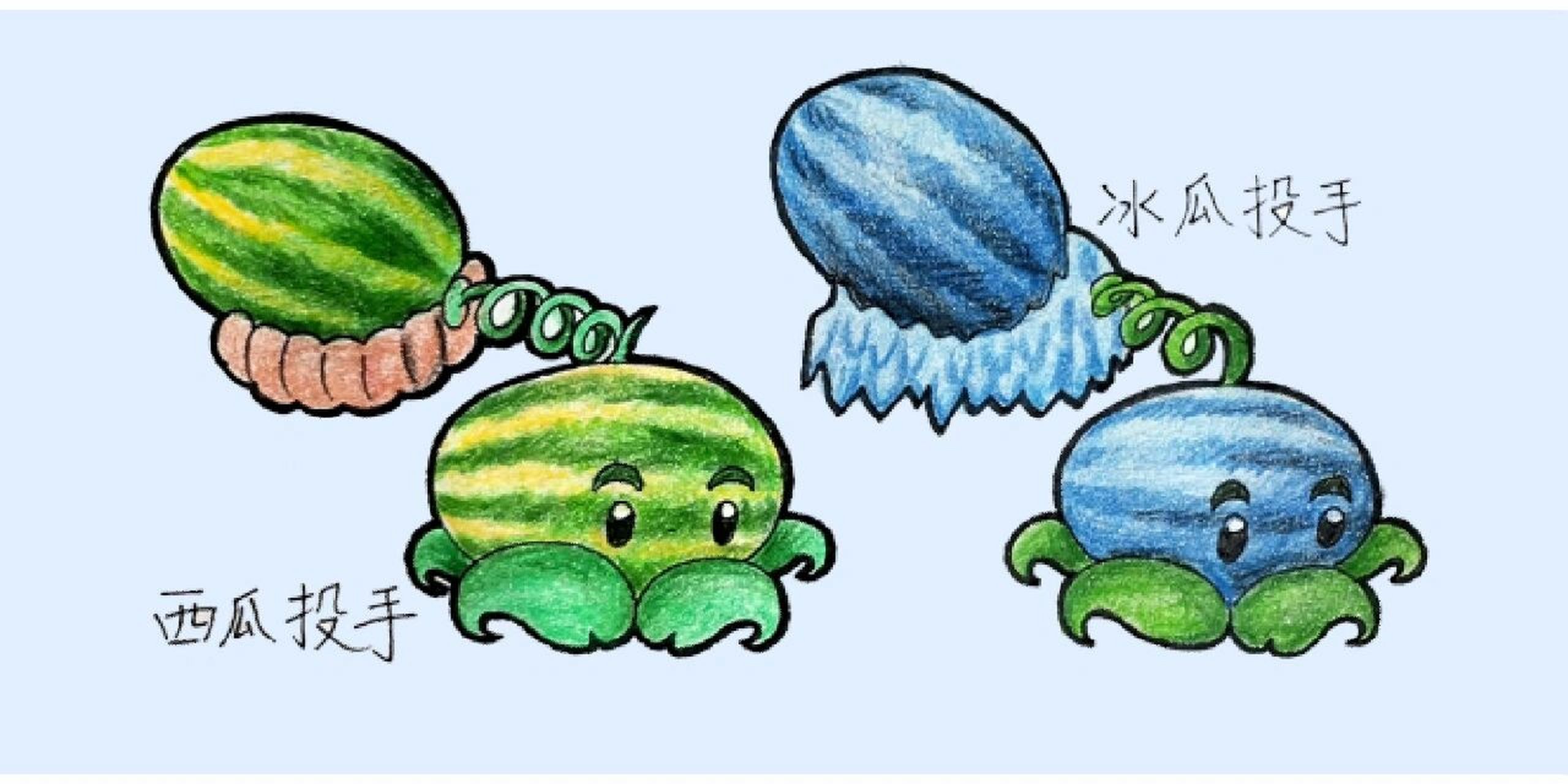 植物大战僵尸原版所有植物绘画