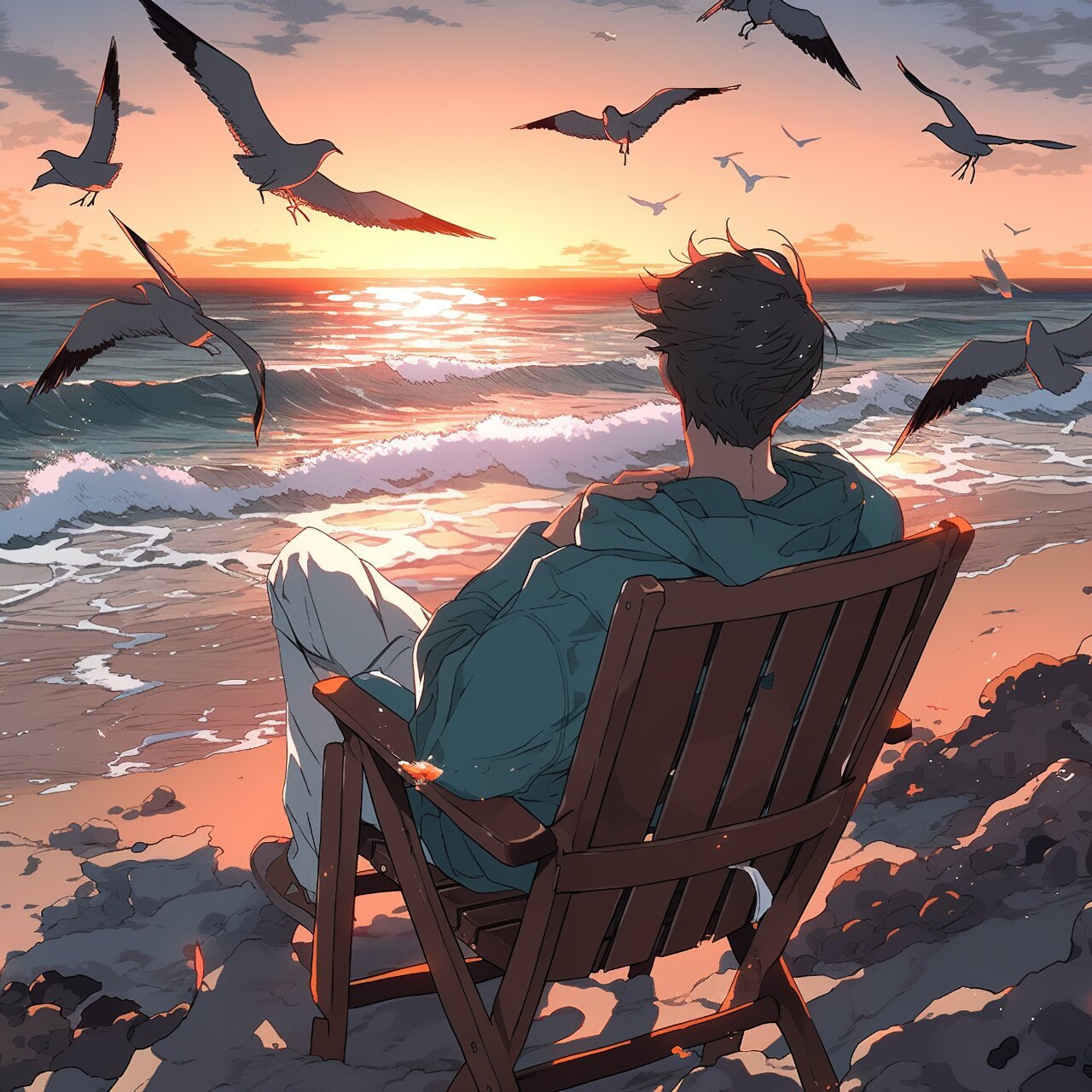 头像 欲买桂花同载酒,终不似少年游7815 浪漫就是海边的一场日落