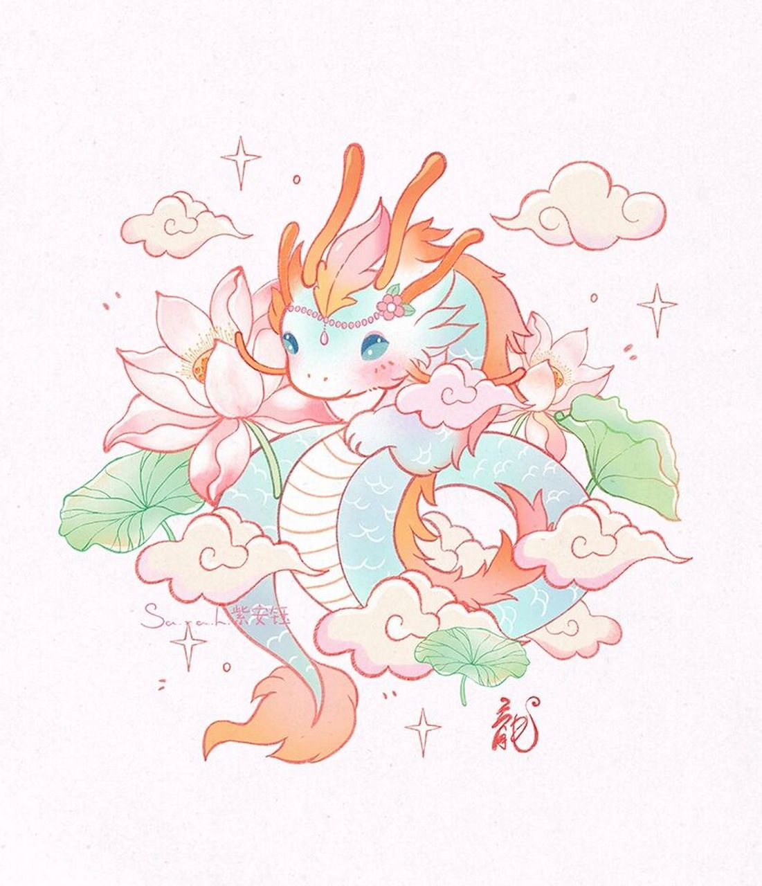 可爱小龙合集 愿可爱的小龙带给所有人好运!