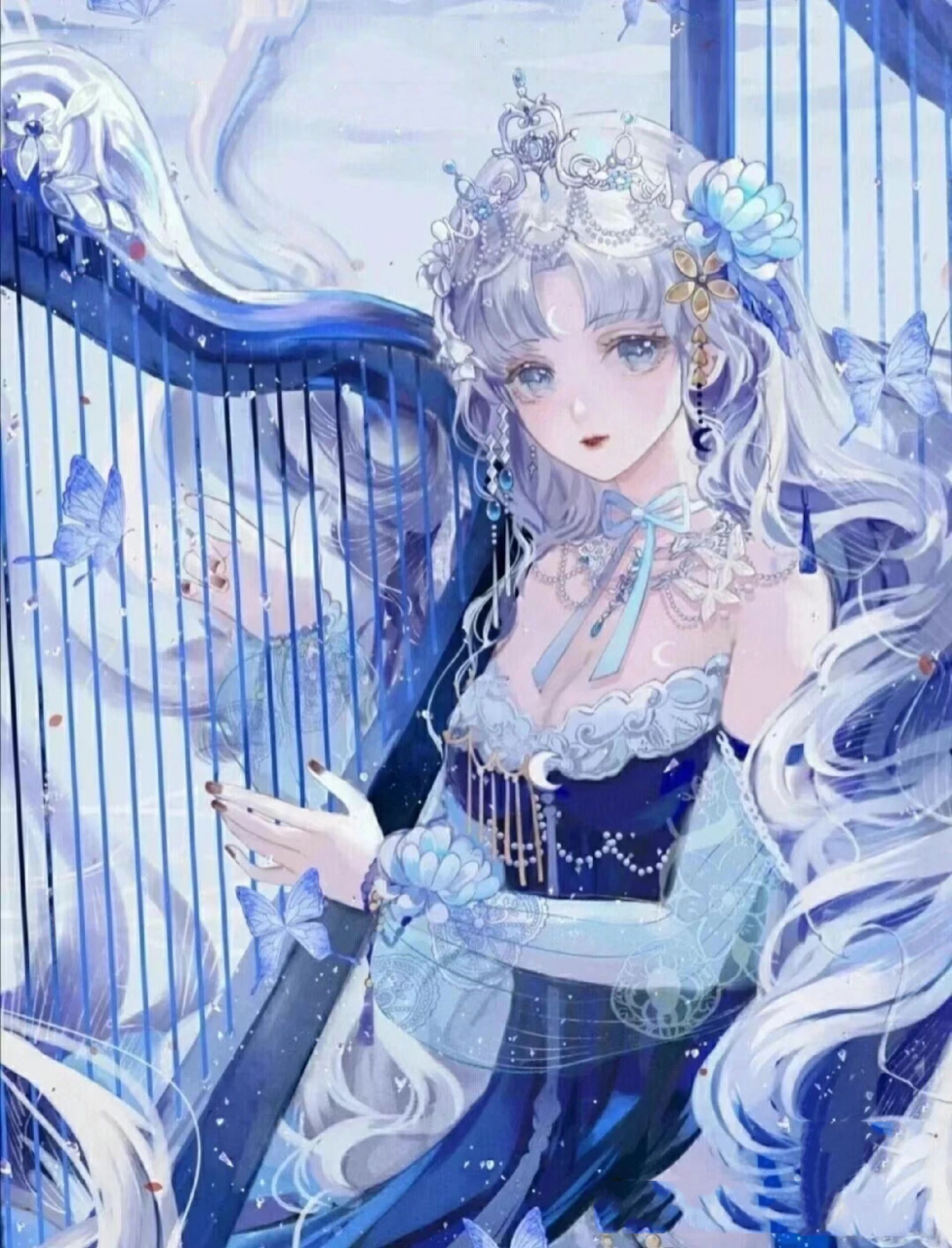 自创叶罗丽人物: 姓名:雪晶霜 身份:哥哥水王子(十法相之一)姐姐,冰