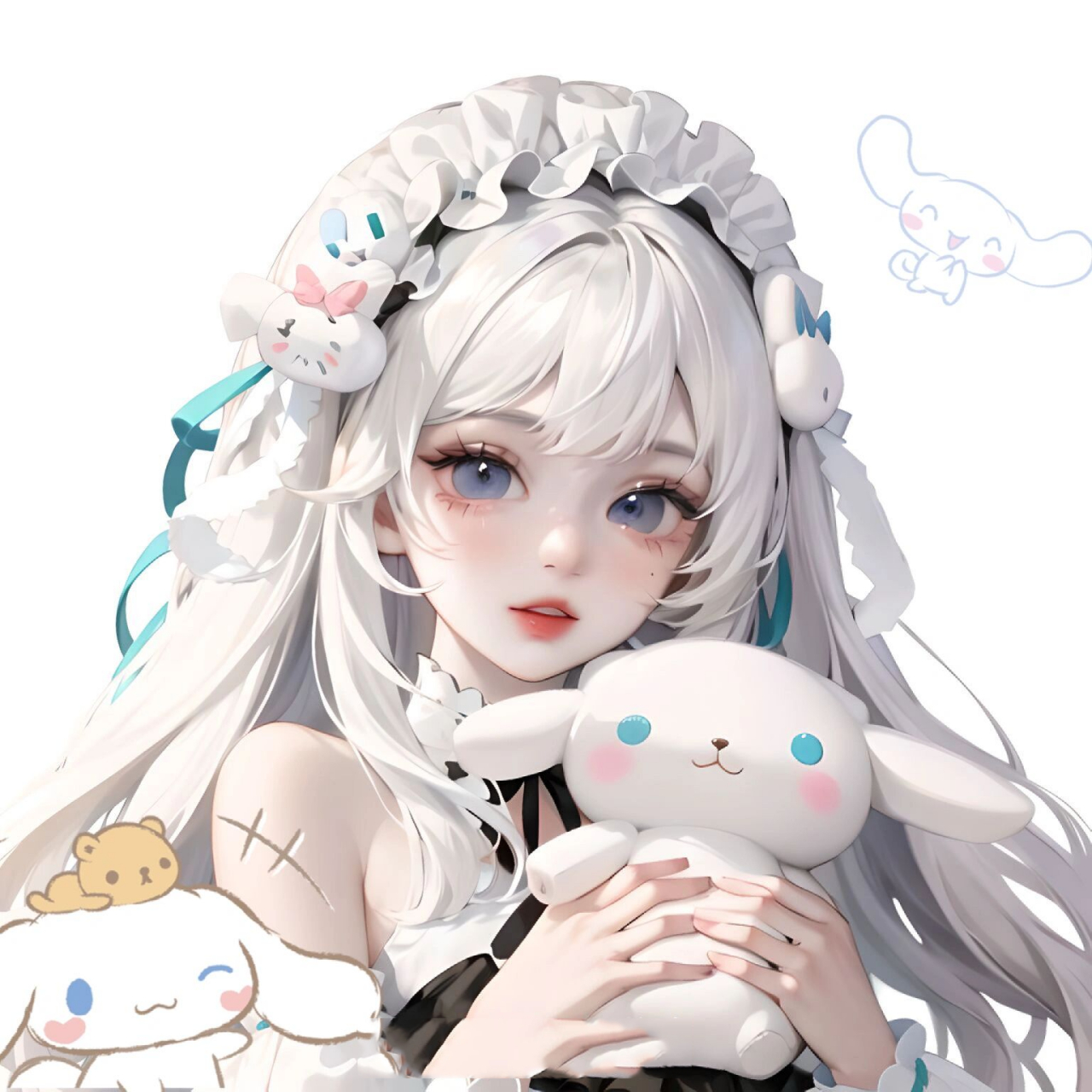 玉桂狗风格头像|女生头像 大耳狗～ 	 喜欢留个爪印哦,9315自取