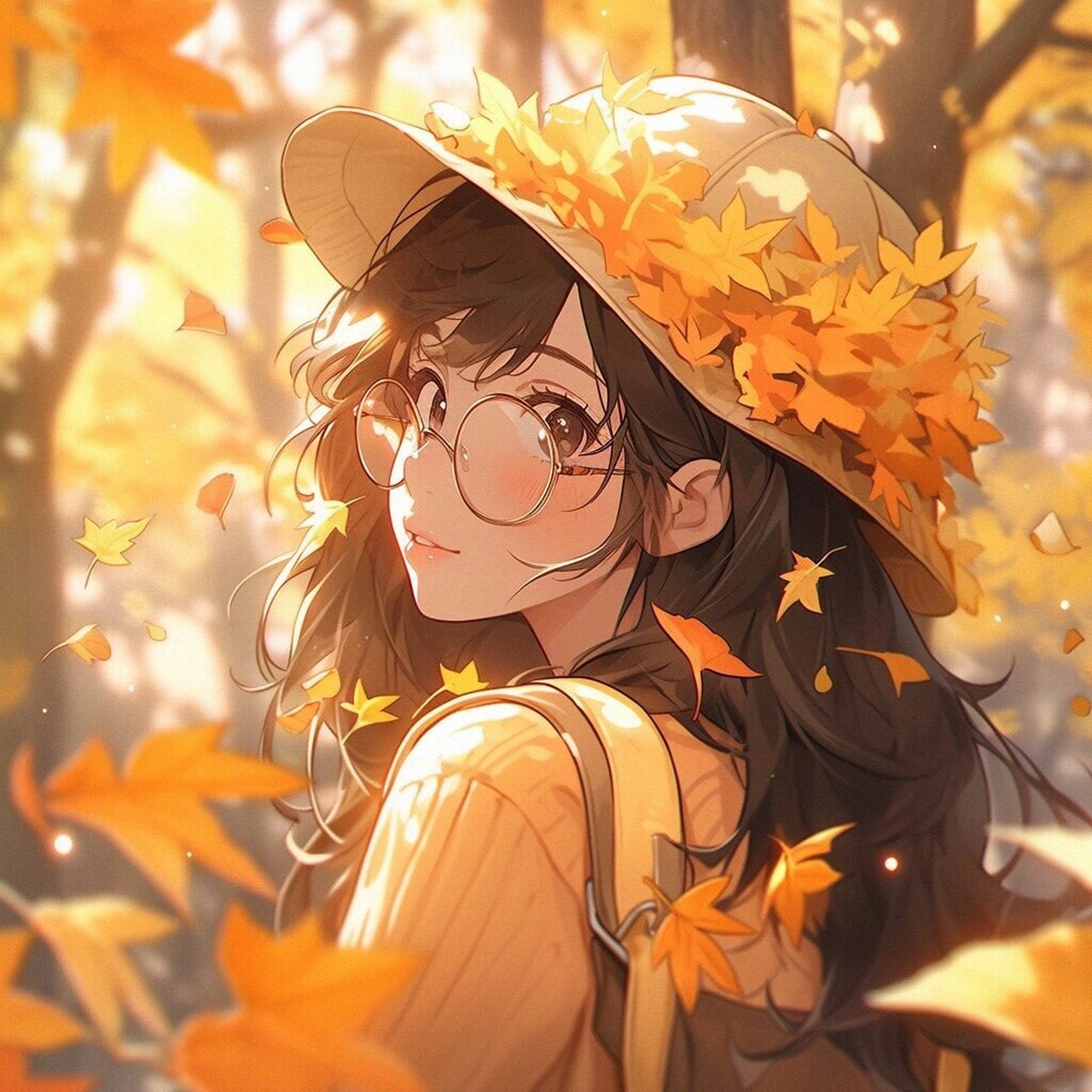 头像分享 | 枫叶女孩