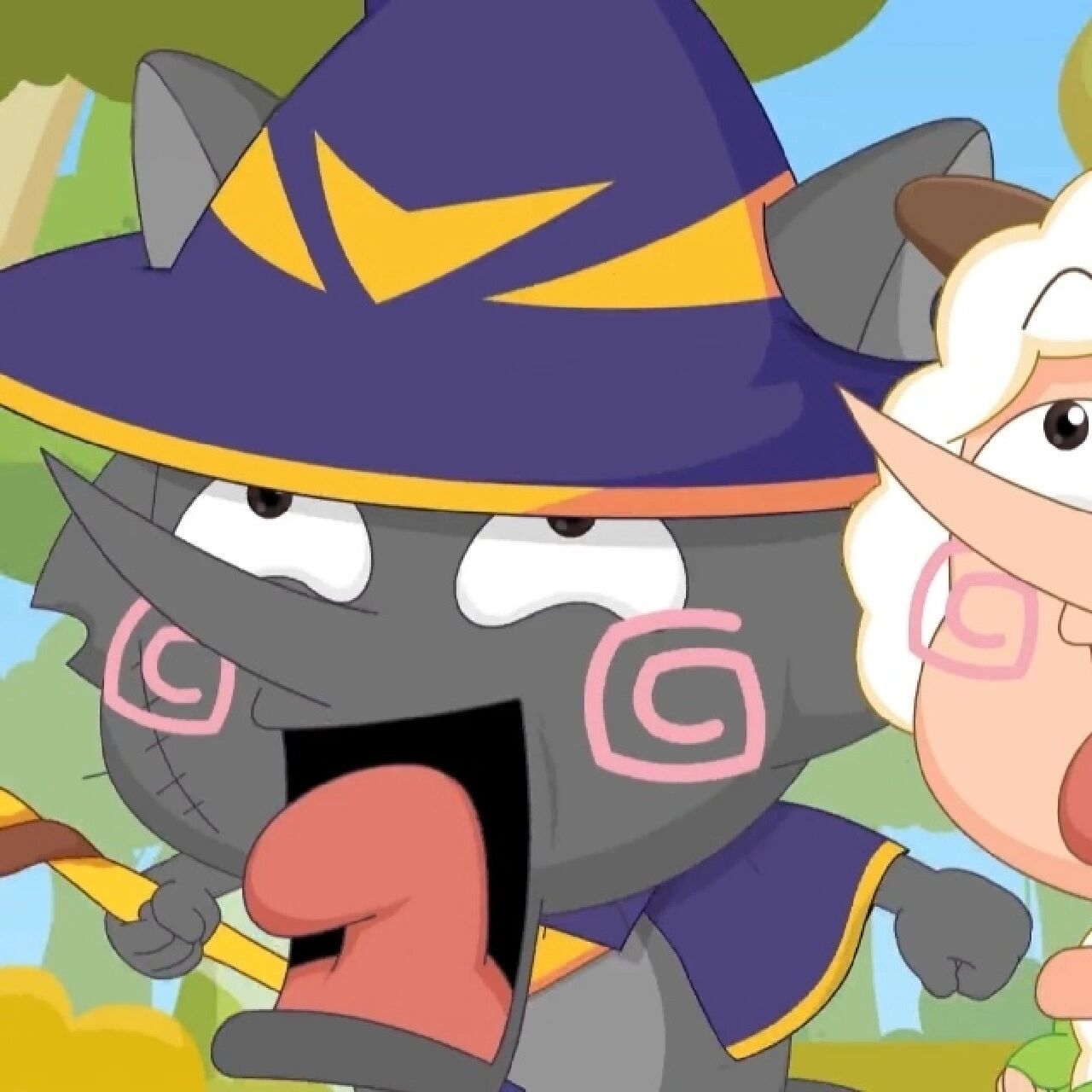 灰懒cp头像 最新几集灰叔和懒羊羊太可爱 为盾牌斗智斗勇 ps:这里cp指