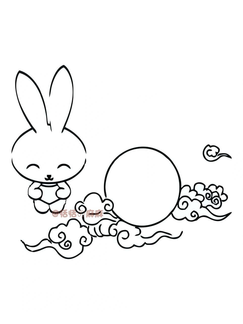 中秋简笔画 |97祝你快乐,不止中秋 78马上就要中秋节啦,提前祝