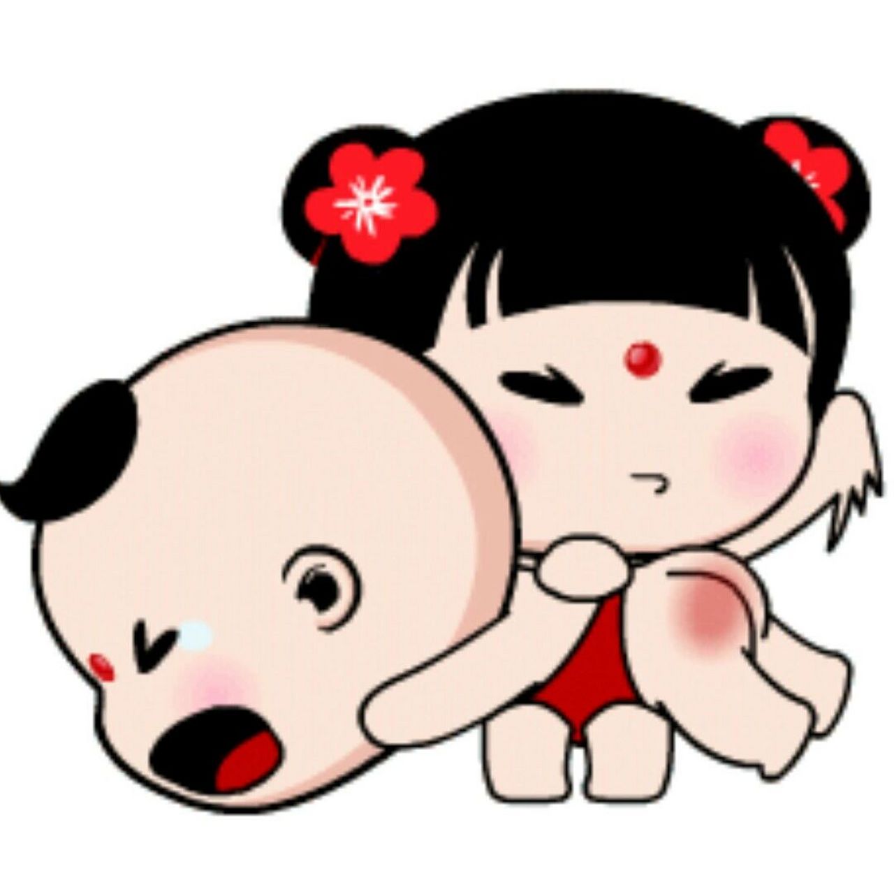 可爱的打屁股表情 .软桃子99