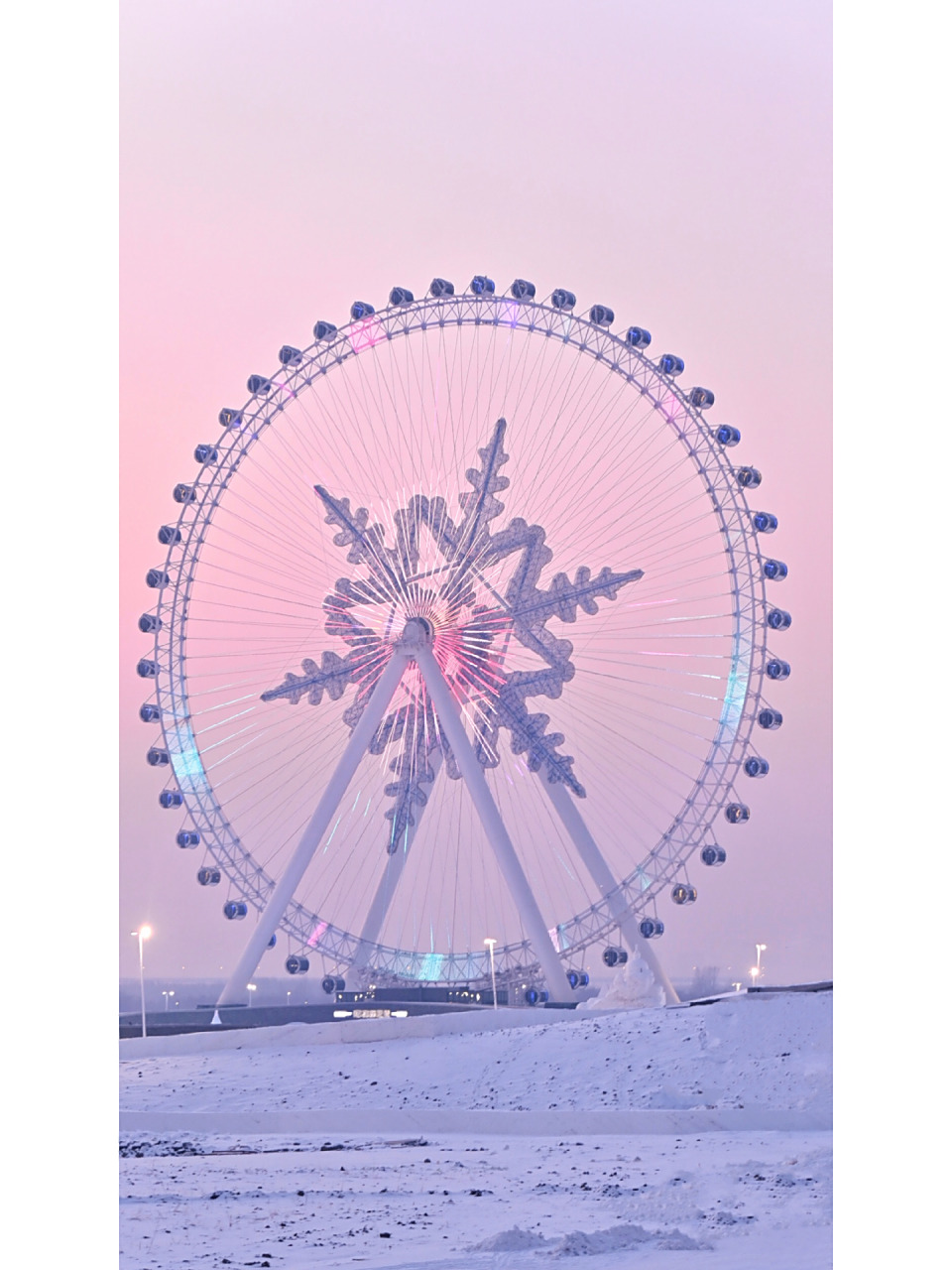 哈尔滨·梦幻雪花摩天轮打卡点合集99 16615冰雪大世界冰峰路