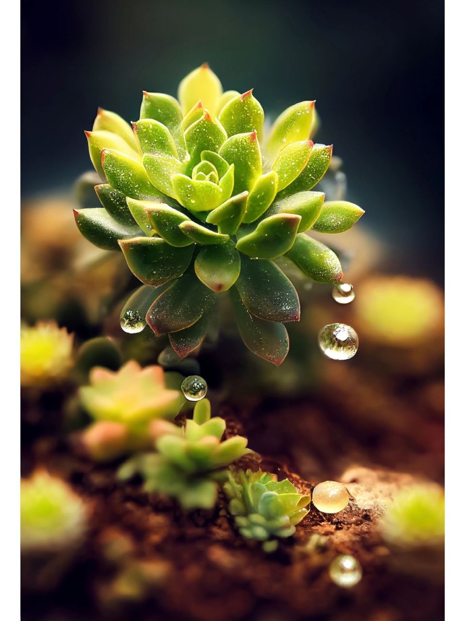 多肉花语 多肉的花语是:我要的不多,偶尔几滴甘露即可,从来没有奢望过