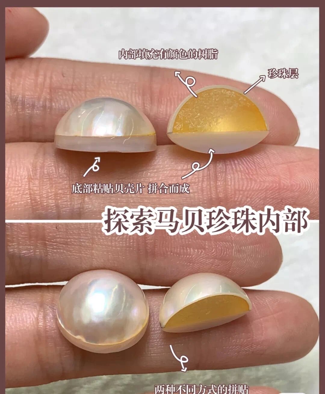 并且因为它是生长在珍珠贝