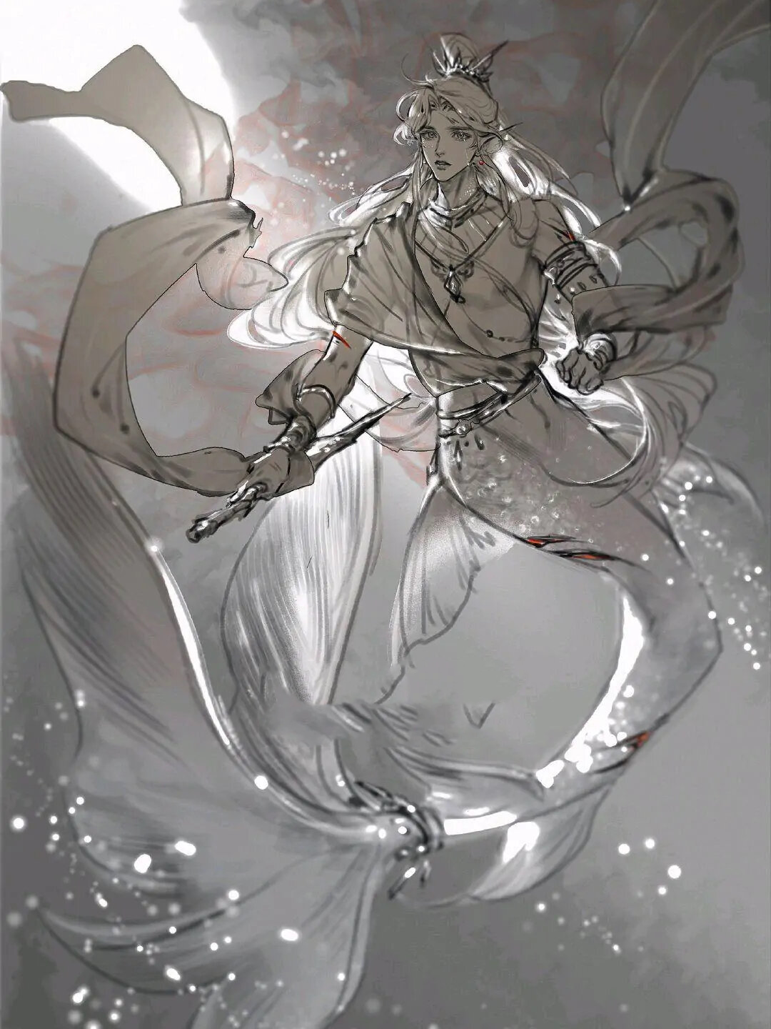 天官赐刀～ 黑水凉凉看起来有辣么亿点点的娘