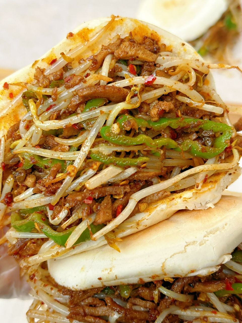 路边摊夜市的孜然肉夹馍,让我做出来了! 太好吃了!