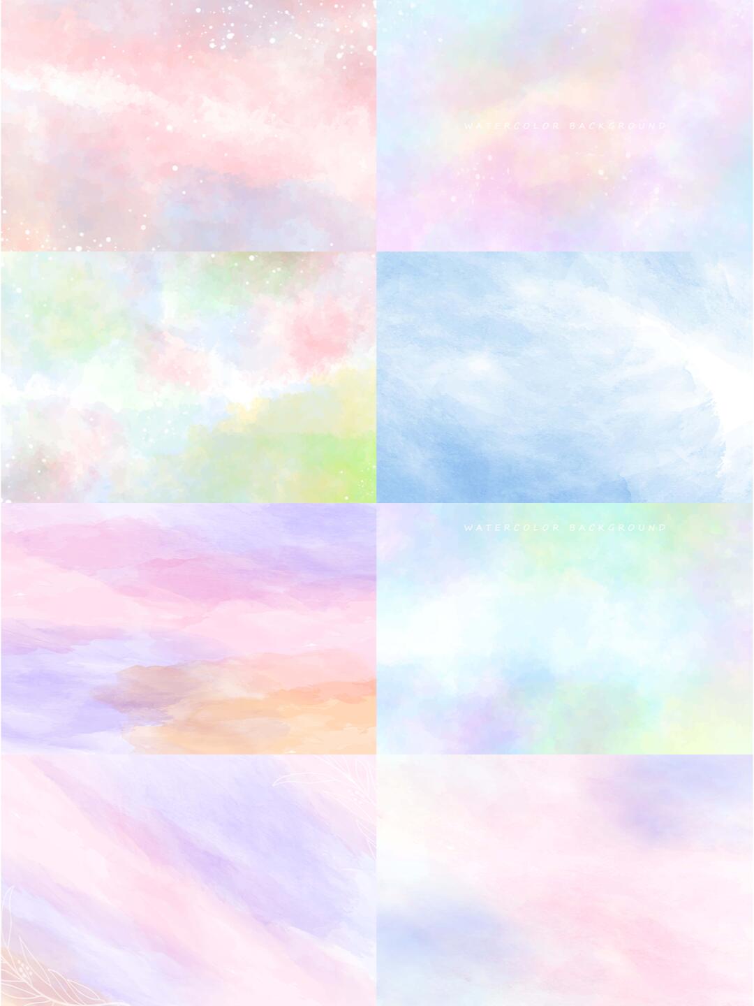 唯美水彩渐变图片素材