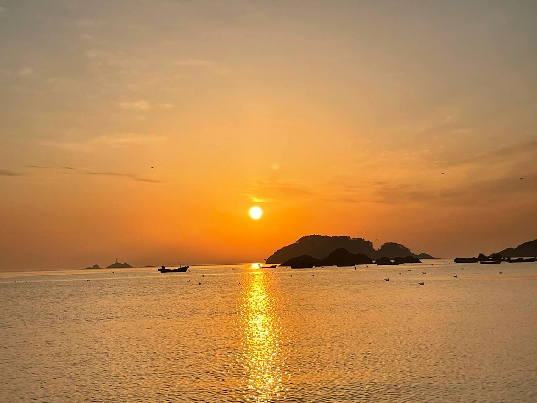 威海|半月湾日出太美啦98 来威海啦,看了一场海边日出,好治愈啊78