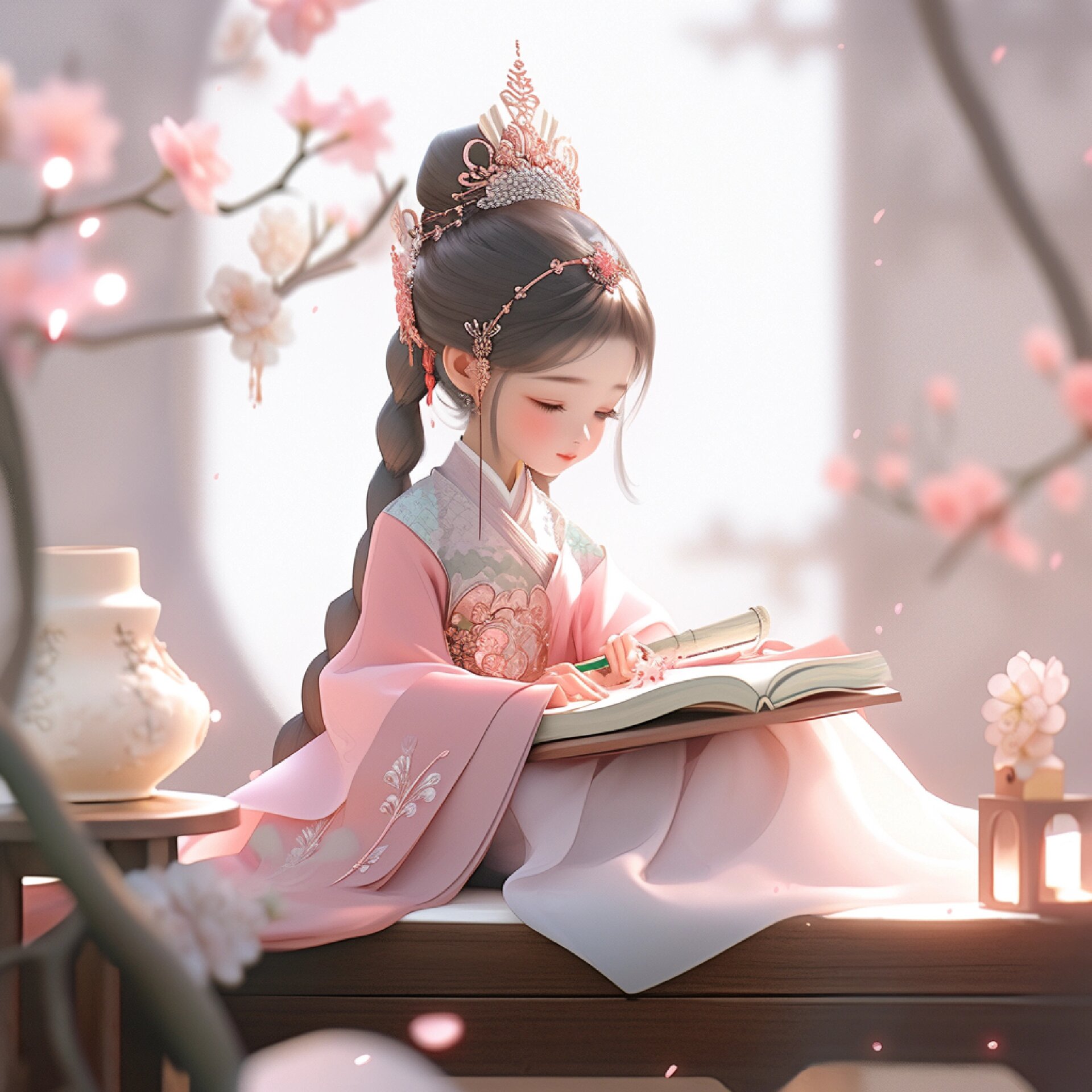 看书学习女生头像‖唯美古风女生头像