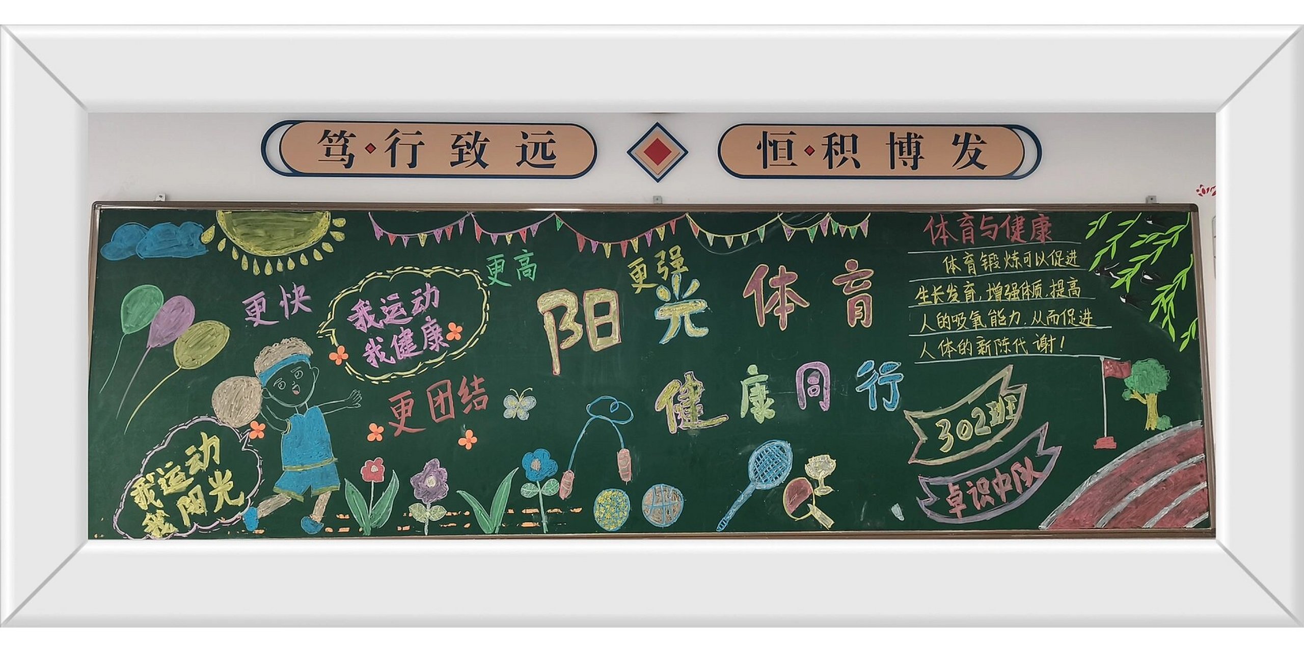 体育艺术节黑板报