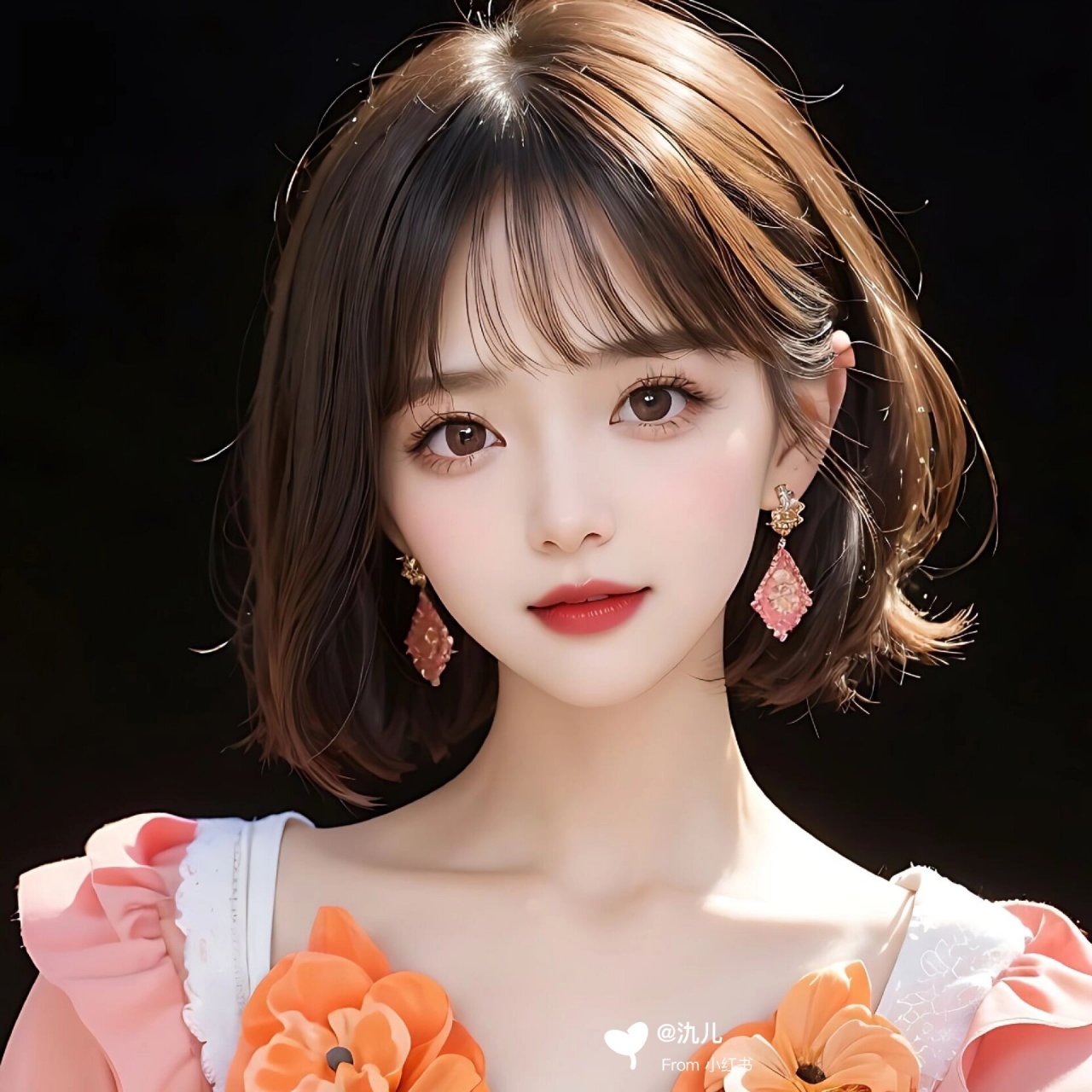 短发女生头像|头像约稿 #微信头像# #头像约稿# #女生头像# #头像